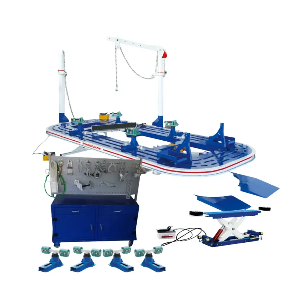 CHASSIS BENCH WITH 2 X 10TON TOWERS 5.2M (10)