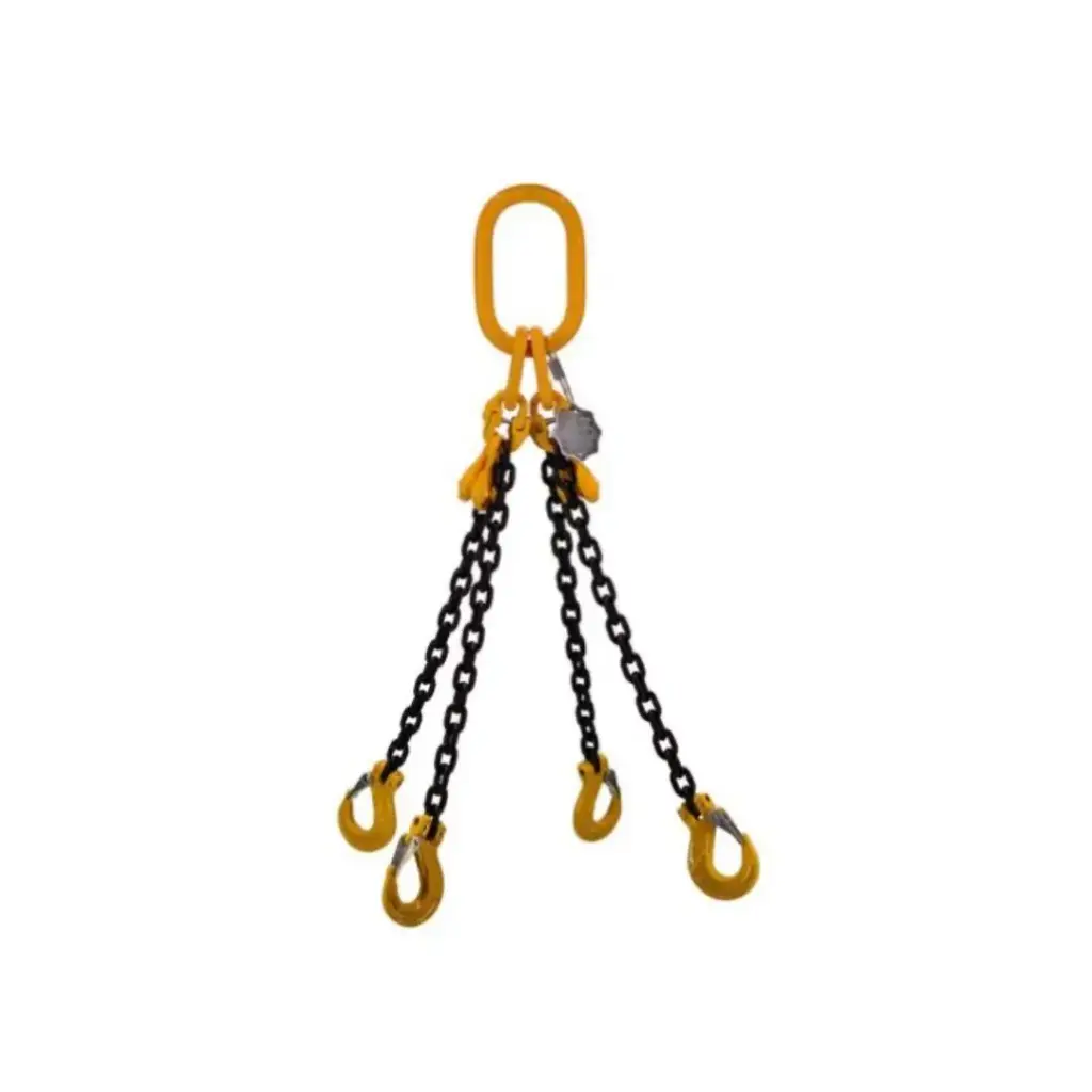 SAFETY CHAIN 4-LEG (4M ADJ X 10MM) 6.62T