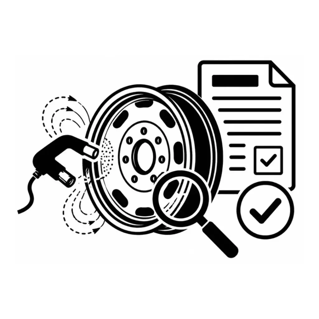 NDT/MAGNETIC PARTICLE INSPECTION /QUALITY CHECK (ON STEEL RIMS @ RAMS WHK) & CONSUMABLES FOR MPI REPORTS PER EACH RIM (BASED ON A MINIMUM OF 6 RIMS AT ONCE)