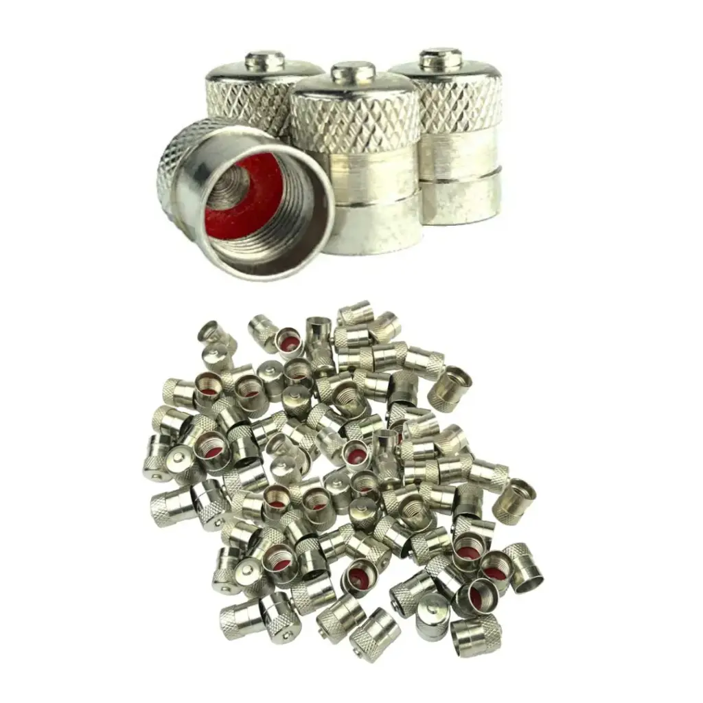 VALVE CAP DOME METAL per100