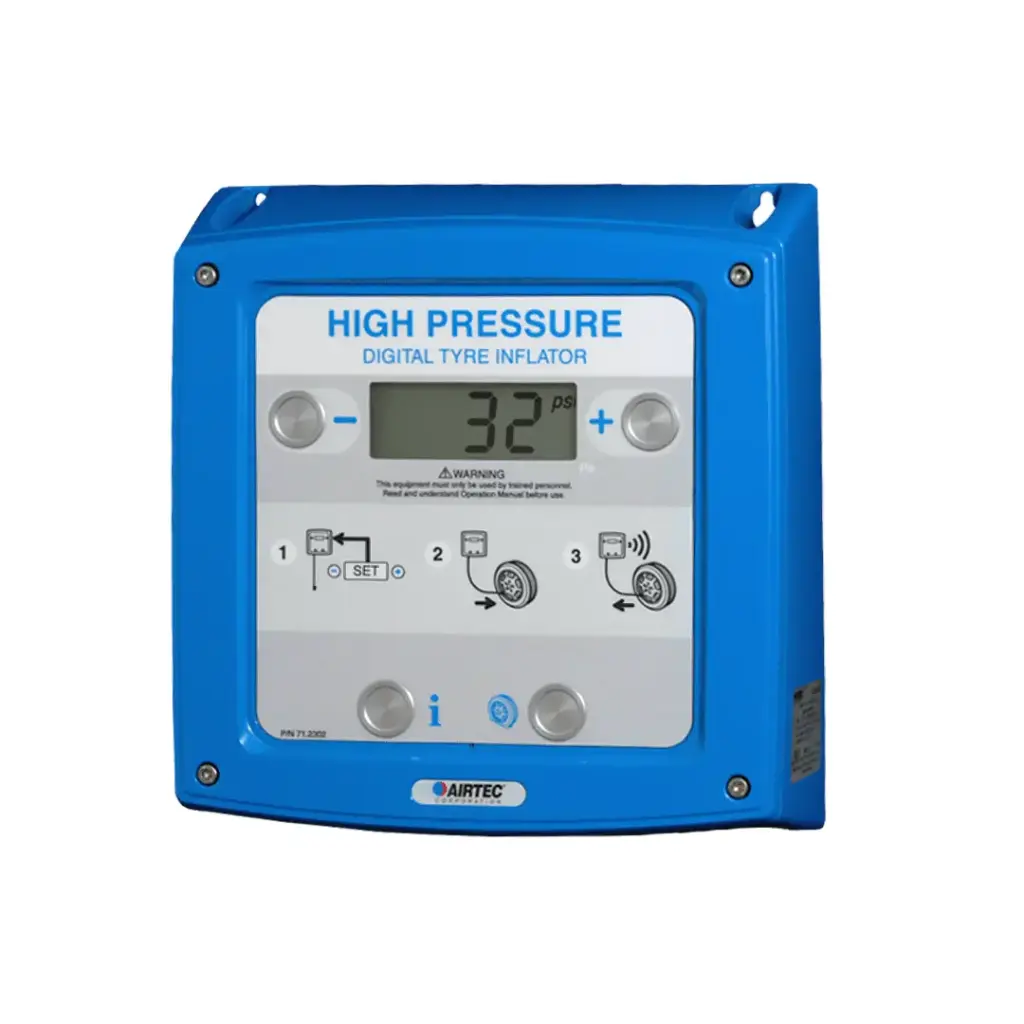 WALL GAUGE AIRTEC XDA H/DUTY BLUE (with pipe)