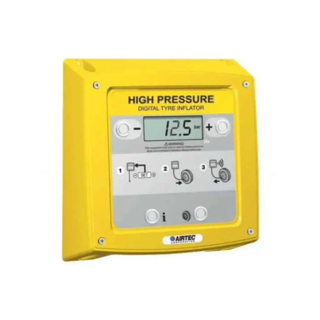 WALL GAUGE AIRTEC XHB HIGH PRESSURE/FLOW 1/2 YELL"