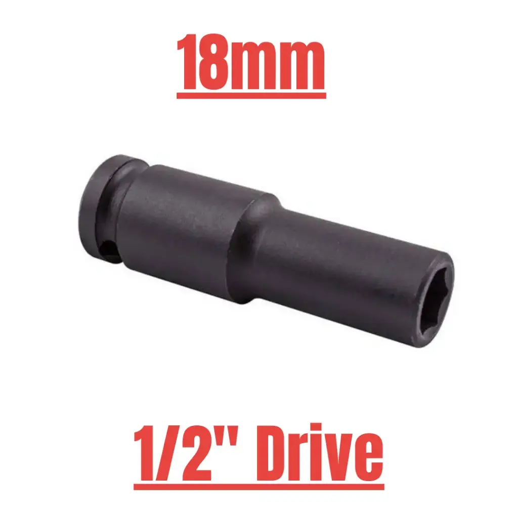 IMP SOCKET DEEP 1/2" 18mm