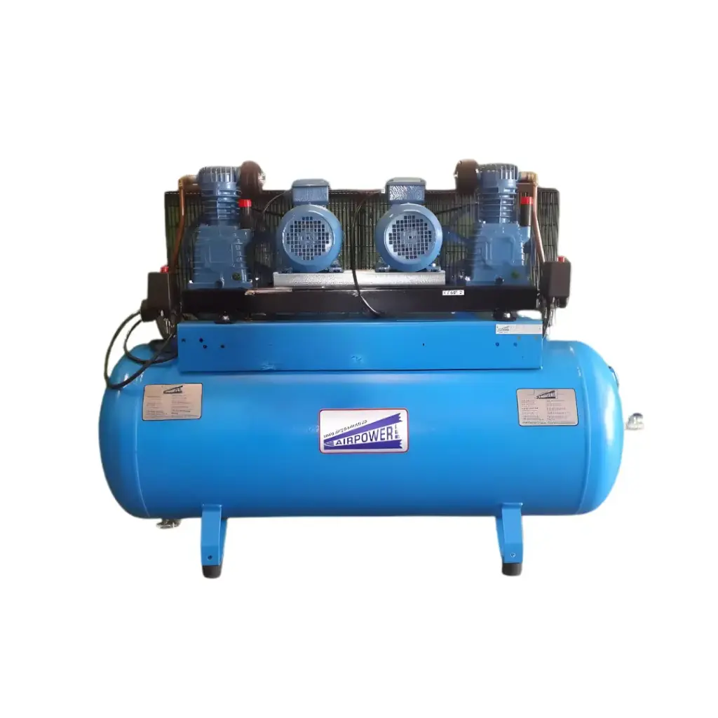 COMPRESSOR AIRPOWER AP3/17/270X2S 11BAR 2 X  2.2KW 3HP & 2 x CMI7 PUMPS 700L/MIN 24.8CFM ON 270L TANK 220V