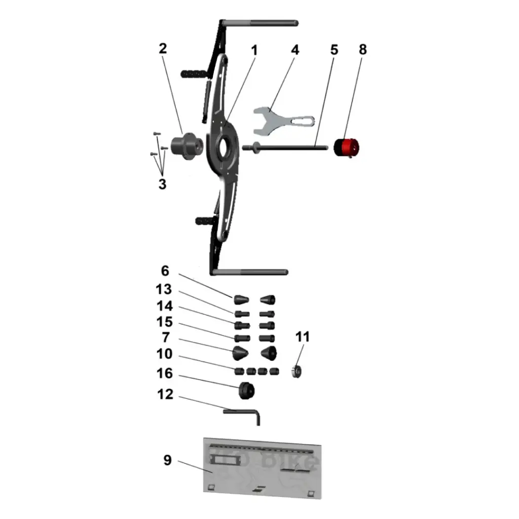 BIKE UNIVERSAL KIT FOR WHEEL BALANCER (IN PLACE OF 821100094)