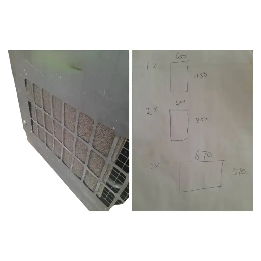 SCREW COMPRESSOR PANEL AIR FILTER SET