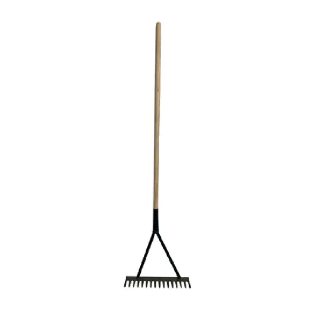 MTS RAKE ROAD H/D 16 TOOTH WOOD HANDLE