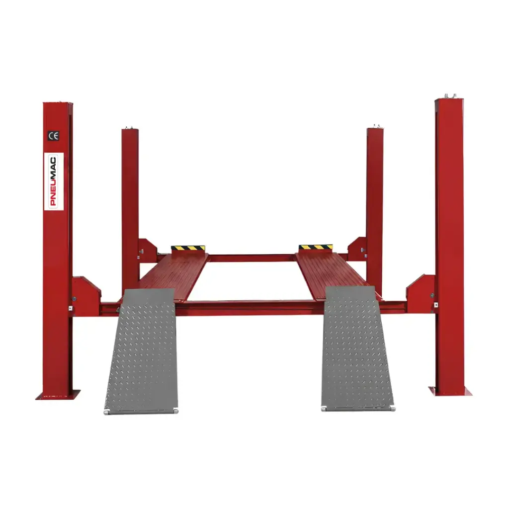 5.5T FOUR POST LIFT PNEUMAC STRAIGHT PLATFORM 