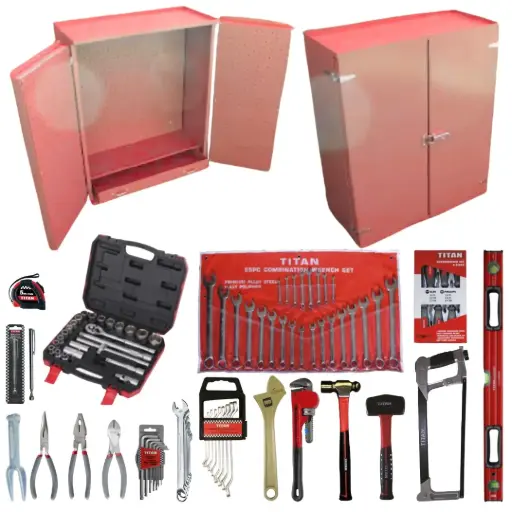 [510175WT] TOOLBOX WALLMOUNT UNIT WITH ALIGNMENT TOOLS (5-34015002524 Ball Joint Seperator Optional)