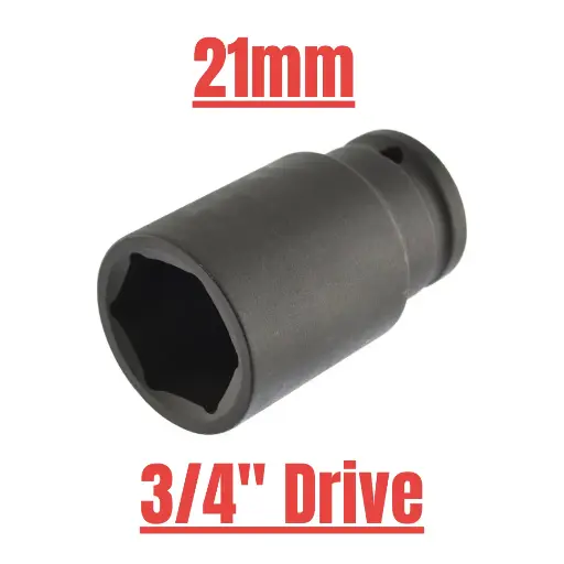 [534121] IMP SOCKET DEEP 3/4" 21mm