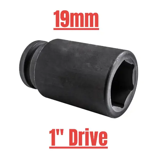 [536119] IMP SOCKET DEEP 1" 19mm BRITO