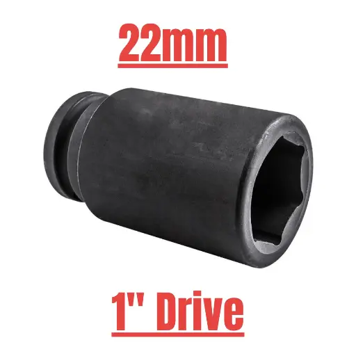 [536122] IMP SOCKET DEEP 1" 22mm BRITO