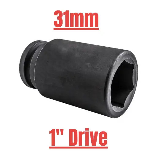 [536131] IMP SOCKET DEEP 1" 31mm BRITO