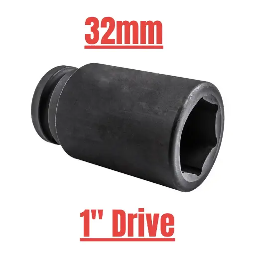 [536132] IMP SOCKET DEEP 1" 32mm BRITO