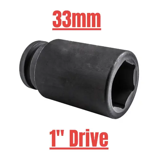 [536133] IMP SOCKET DEEP 1" 33mm BRITO