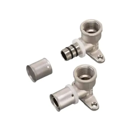[690060] PEX WALL PLATE FEMALE ELBOW 16mm - 1/2"