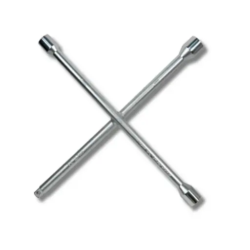 [570210] HEAVY DUTY 4-WAY WHEEL SPANNER 17  19  21 & 23......18" LONG WELDED AND RIVETED