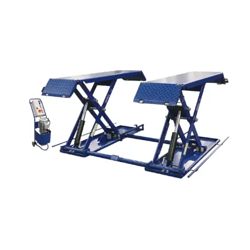 [7-AUTOLS3T] EUROTOOL HYDRAULIC SCISSOR LOW LEVEL LIFT 3 TON RISE