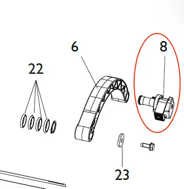 [9005101462] TERMINAL (AUTOMATIC VERSION) FOR DISTANCE INDEX ARM PROLINE 650