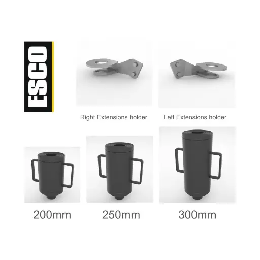 [430263A] JACK OTR MAMMUT 150 TON EXTENTIONS PLUS 2 X HOLDERS