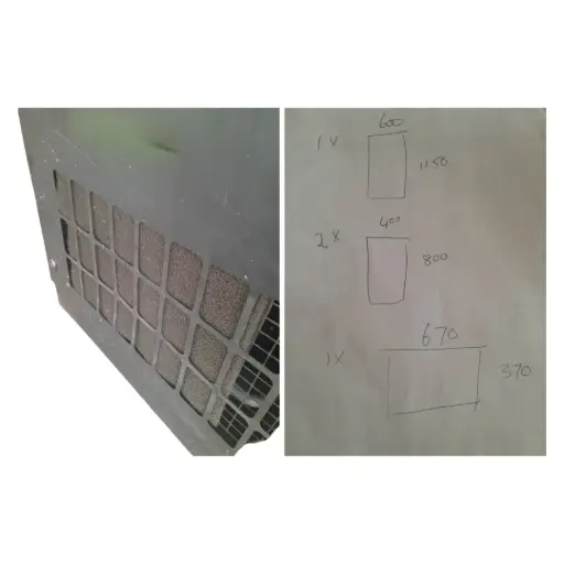 [88080355] SCREW COMPRESSOR PANEL AIR FILTER SET