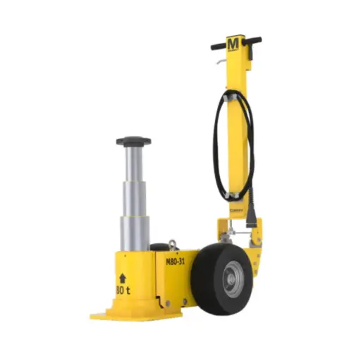 MINING HEAVY DUTY AIR-HYDRAULIC JACK 80T M80-31-S2 with Extensions