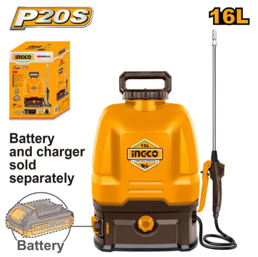 [5-CSPLI2016] INGCO LITHIUM-ION BACKPACK SPRAYER 16L (BARE) - CSPLI2016