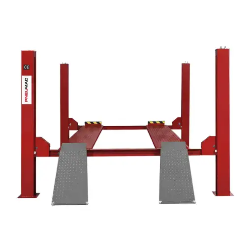 5.5T FOUR POST LIFT PNEUMAC STRAIGHT PLATFORM 